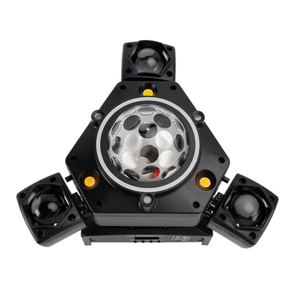 Luce Palco A LED A Tre Teste Con Fascio Luce Mobile E Laser DJ E Feste Discoteca
