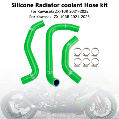 Tubo flessibile del liquido di raffreddamento del radiatore in silicone Kawasaki ZX10R ZX-10RR 2021-2025