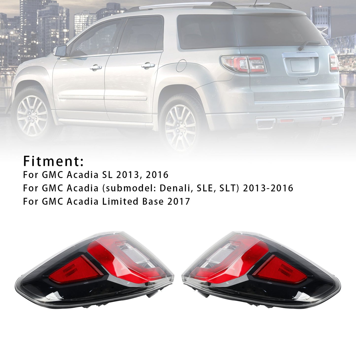 Lampada luce freno fanale posteriore sinistro+destro GMC Acadia 2013-2016