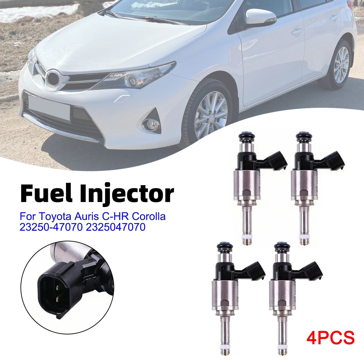 4 iniettori di carburante per Toyota Auris C-HR Corolla 23250-47070 2325047070