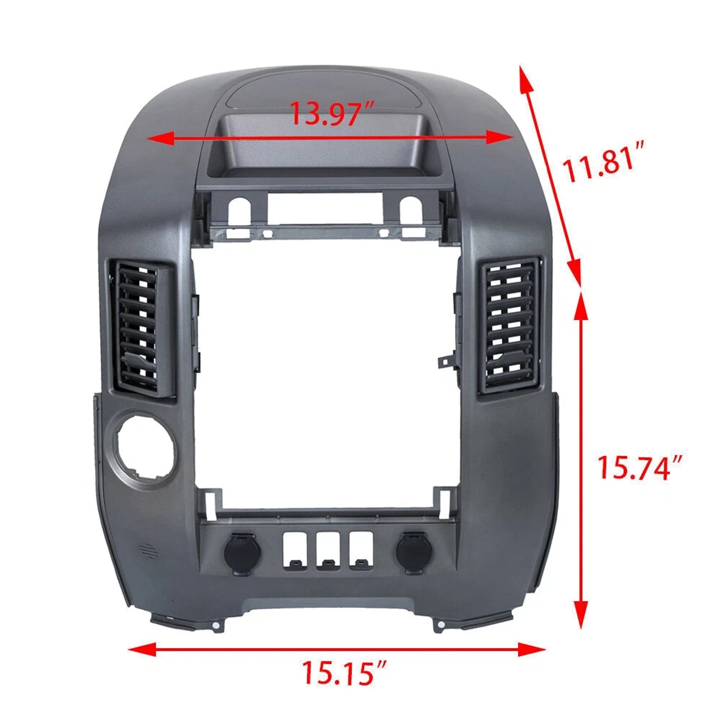 2004-2006 Per Nissan Titan SE e XE SENZA altoparlante centrale Cornice centrale per autoradio Pannello strumenti 68257-7S000