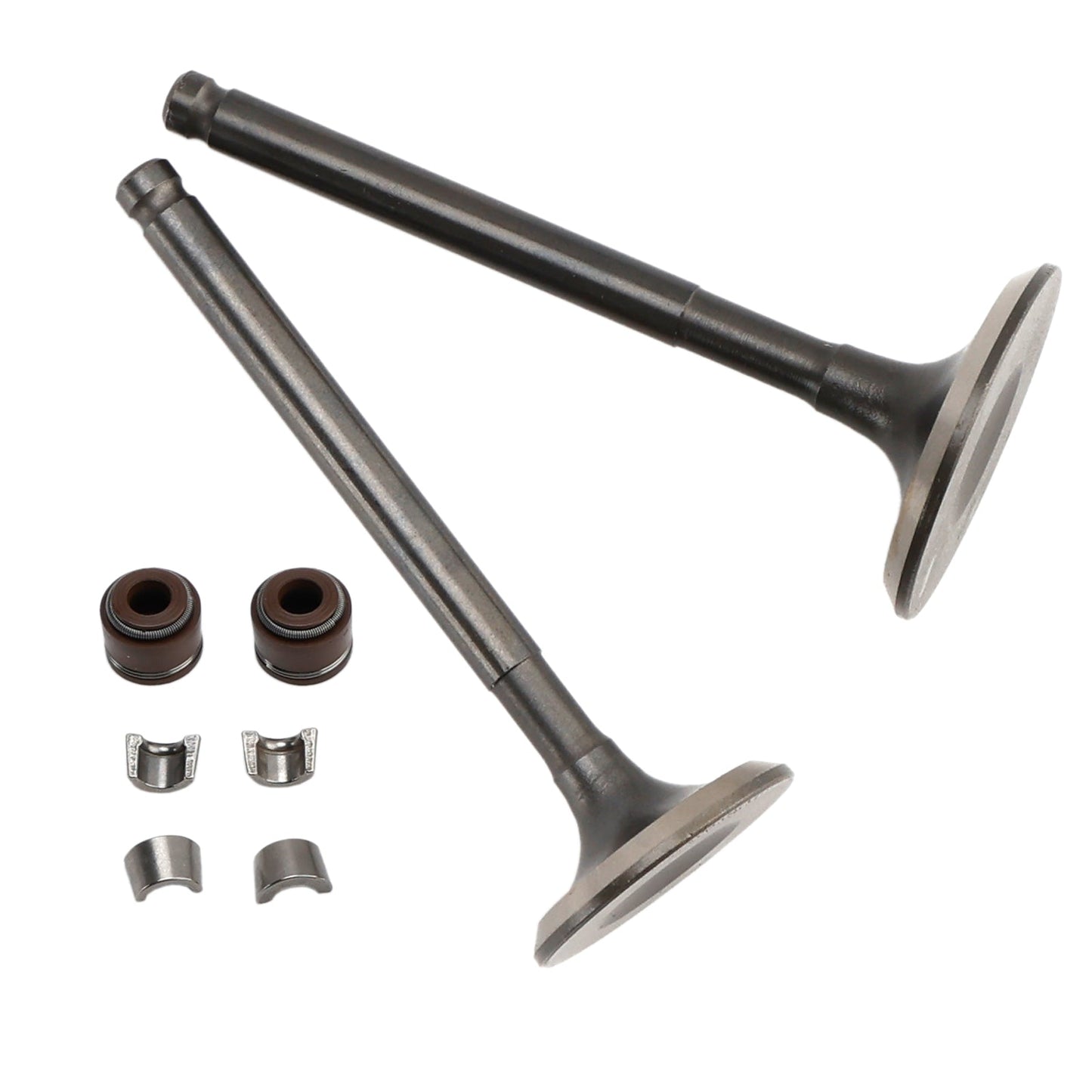 SET VALVOLE DA 66MM ASPIRAZIONE E SCARICO PER GY6 150CC 157QMJ JONWAY ROKETA BAJA SUNL