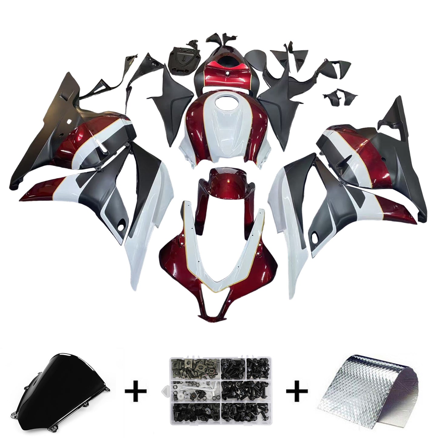 Kit carenatura per carrozzeria addominali di plastica per Honda CBR600RR 2009-2012 F5
