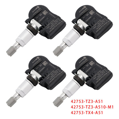 Sensore di pressione pneumatici TPMS 4X per Acura MDX RDX TLX ILX 42753TZ3A51