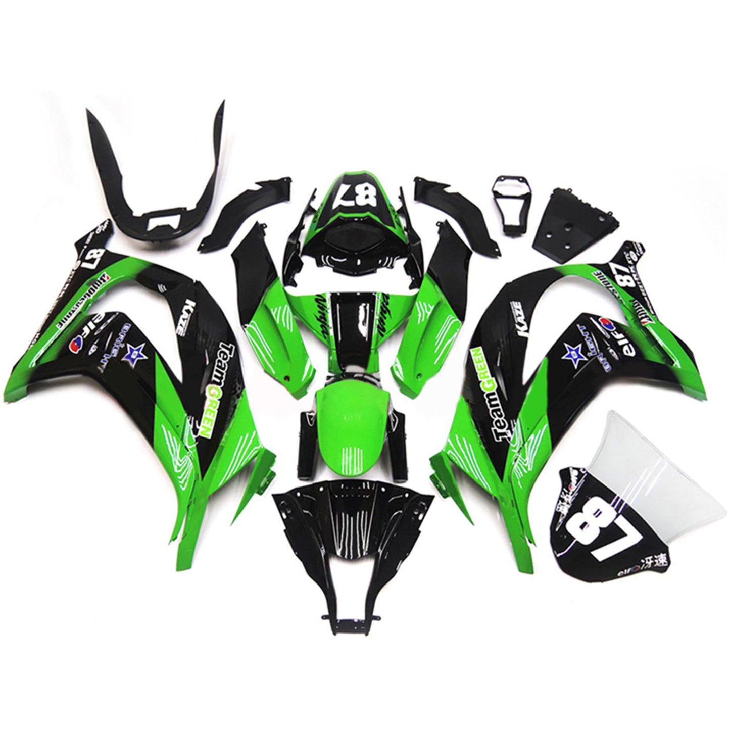 Kit carenatura Bodywork Abs di plastica adatta per Kawasaki ZX10R 2011-2015