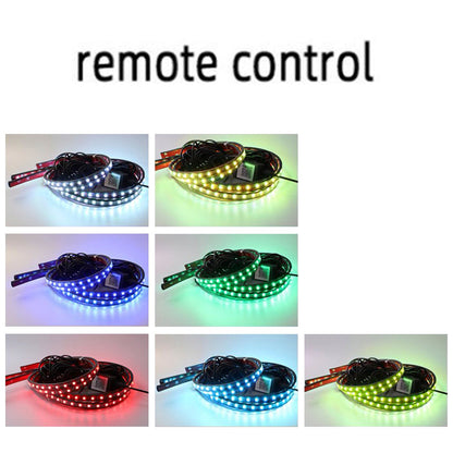 4 pezzi di luce LED per telaio modificata con luce ambientale fantasy APP + telecomando 120*2+150*2 cm