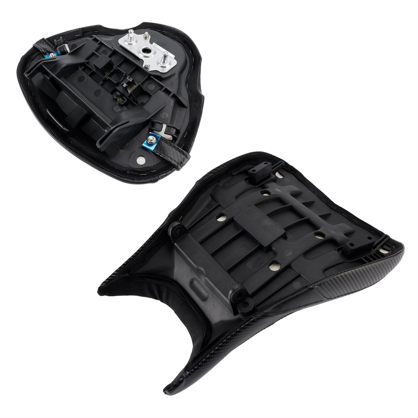 Kit cuscini passeggero Raider anteriori e posteriori per Suzuki GSX1300R 2022-2024, colore nero.