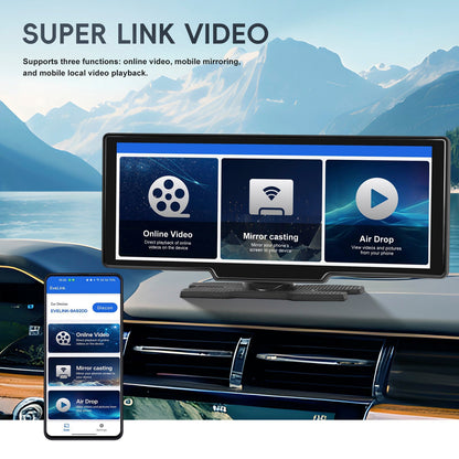 Sistema di navigazione per auto con display HD da 10,26 pollici, CarPlay, macchina all-in-one, telecamera a 12 LED