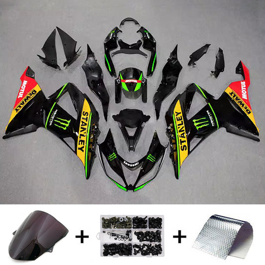 Kit carenatura iniezione in plastica ABS adatto per Kawasaki ZX6R 636 2013-2018