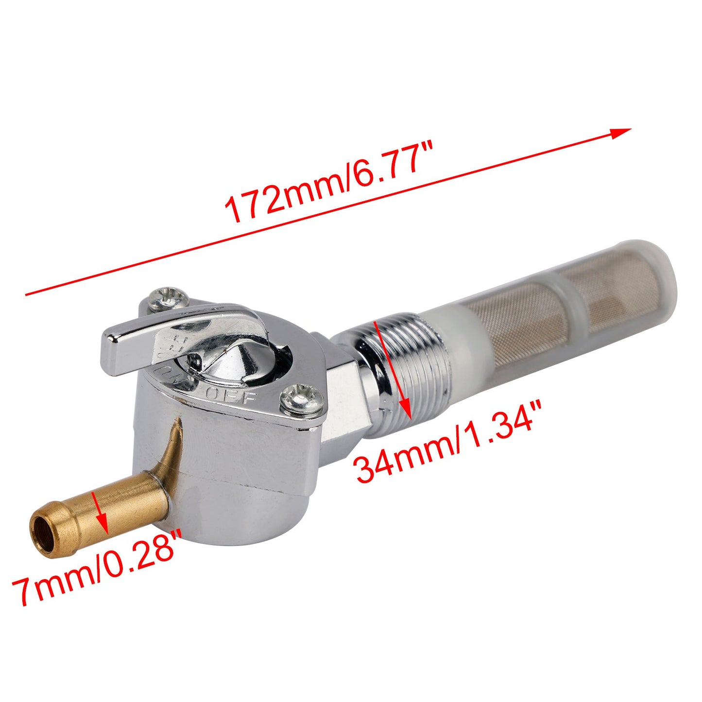 Rubinetto del carburante del serbatoio del gas, rubinetto di scarico adatto per Electra Glide FLFB FLHB FLHFB 1966-1969