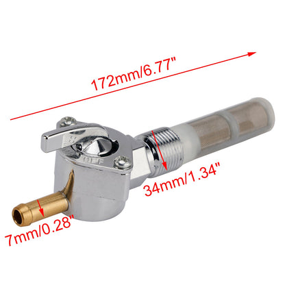 Rubinetto del carburante del serbatoio del gas, rubinetto di scarico adatto per Electra Glide FLFB FLHB FLHFB 1966-1969