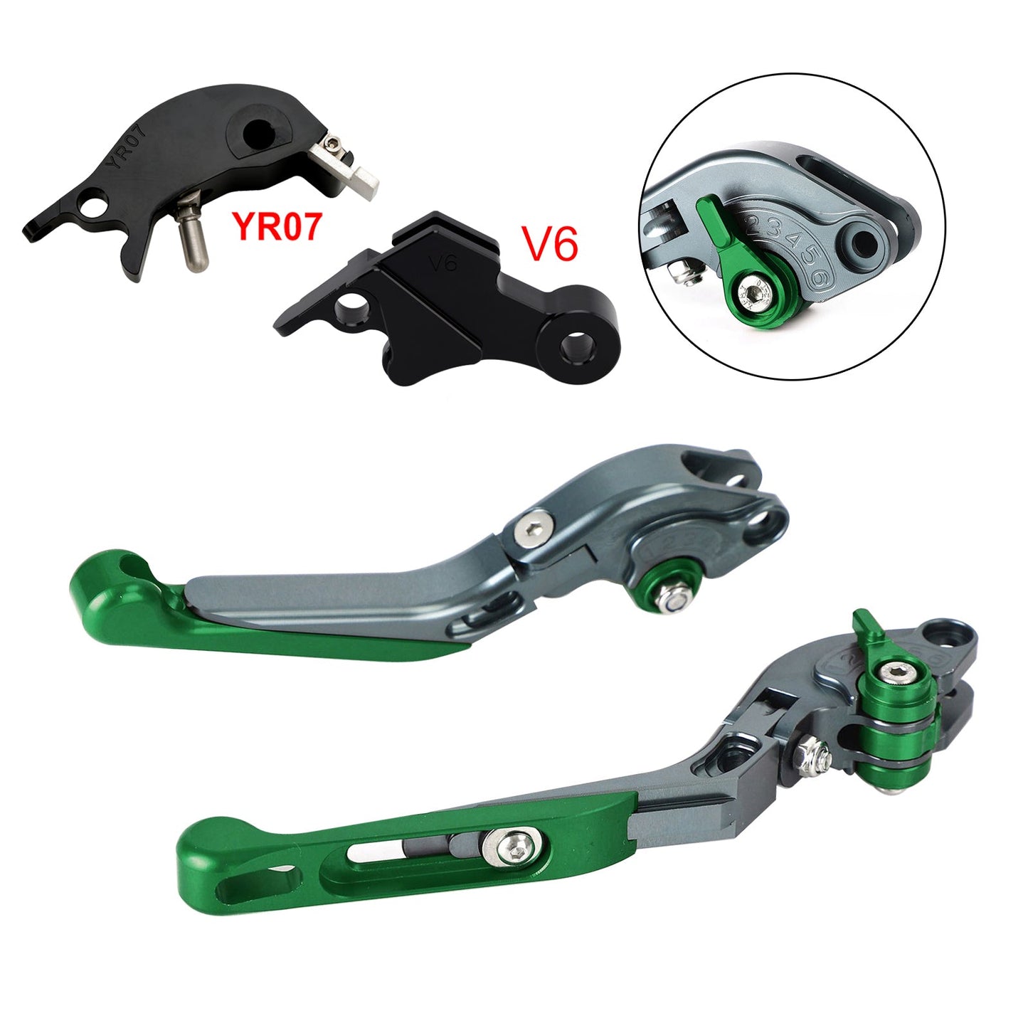 Leva freno frizione regolabile adatta per YAMAHA XSR900 XSR900GP MT-09 2024-2025