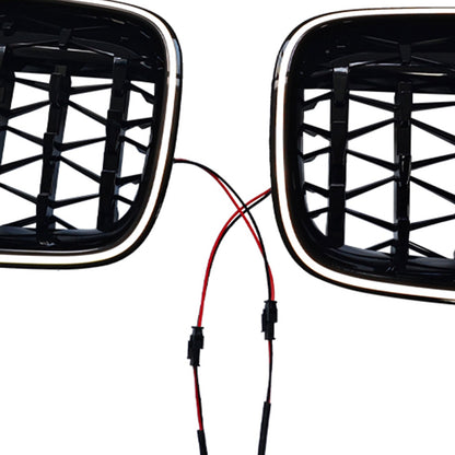 Griglia paraurti a doppio rene nera lucida per BMW Serie 5 F10 F11 2010-2016