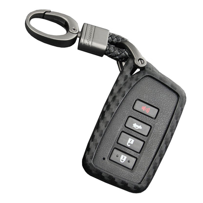Custodia in pelle e silicone per chiave auto con fibbia per Lexus