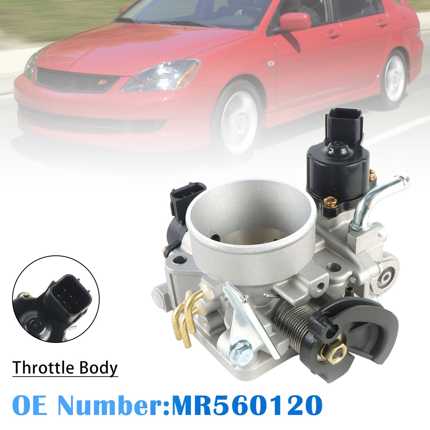 Corpo farfallato MR560120 per Mitsubishi Lancer SOHC 2.0L (anni 2002-2007)