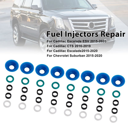 Kit O-ring per iniettore carburante adatto a Chevrolet Silverado 1500 2019-2019, compatibile con Camaro