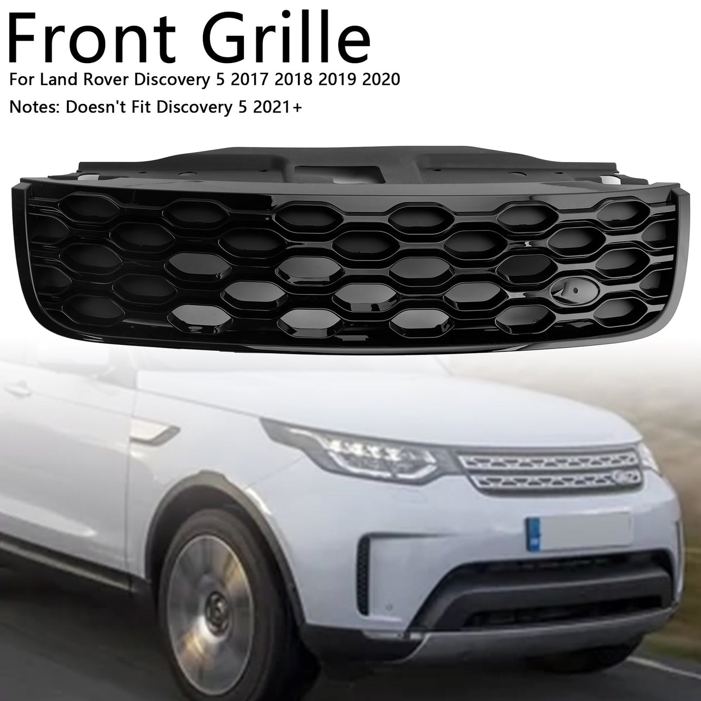 Griglia paraurti anteriore Land Rover Discovery 5 L462 2017-2020, nera