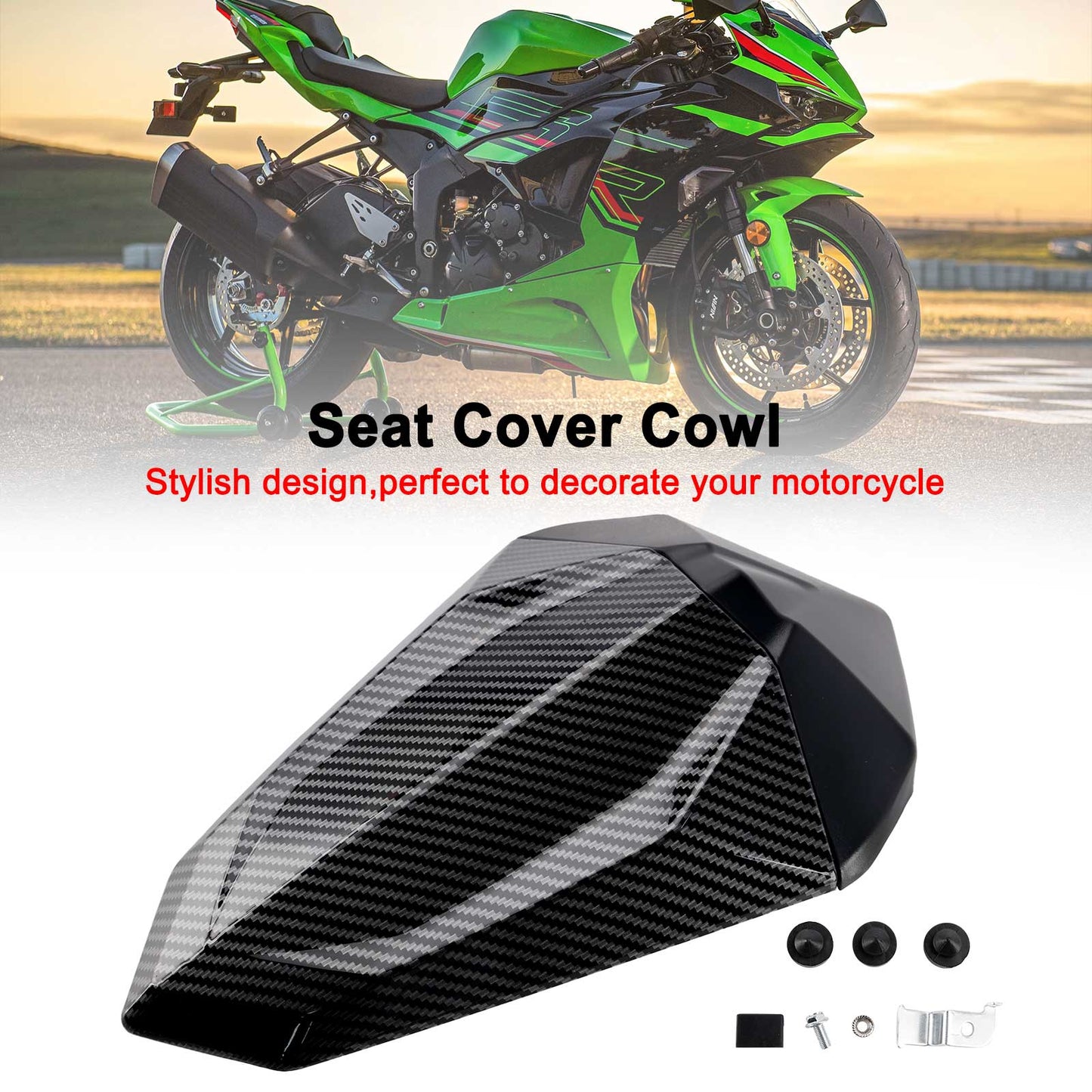 Carenatura posteriore per sedile posteriore Kawasaki Ninja 500 EX500R Z500 2024-2025
