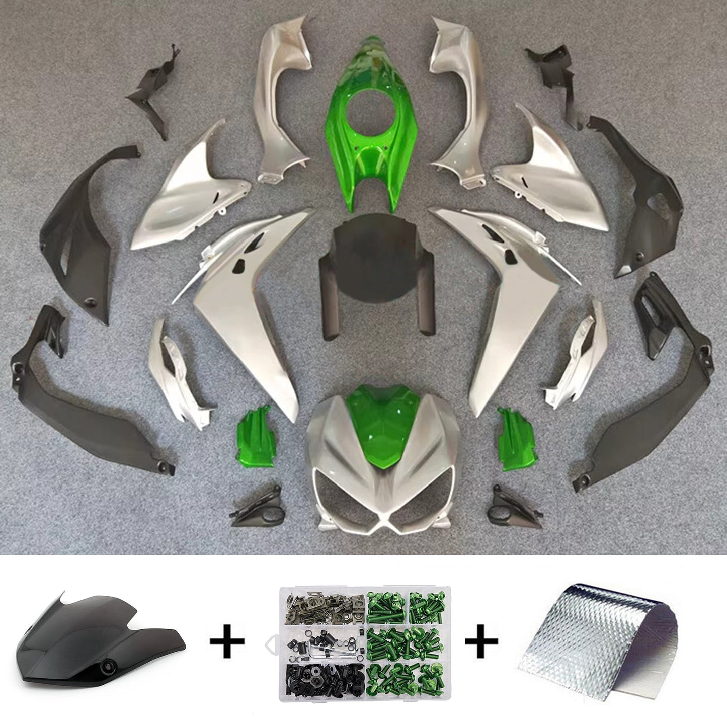 Kit carenatura iniezione in plastica ABS adatto per Kawasaki Z1000 2014-2017