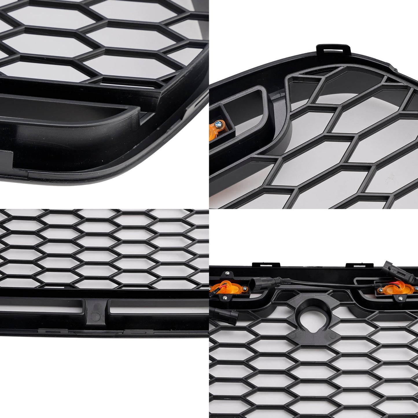 Griglia paraurti anteriore nera opaca Ford Transit MK8 Raptor 2015-2018 con LED