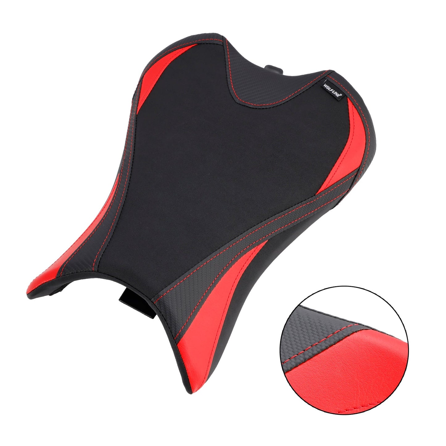 Front Raider Seat Driver Cushion PU Fit per Street Triple 765/S/R 19-22