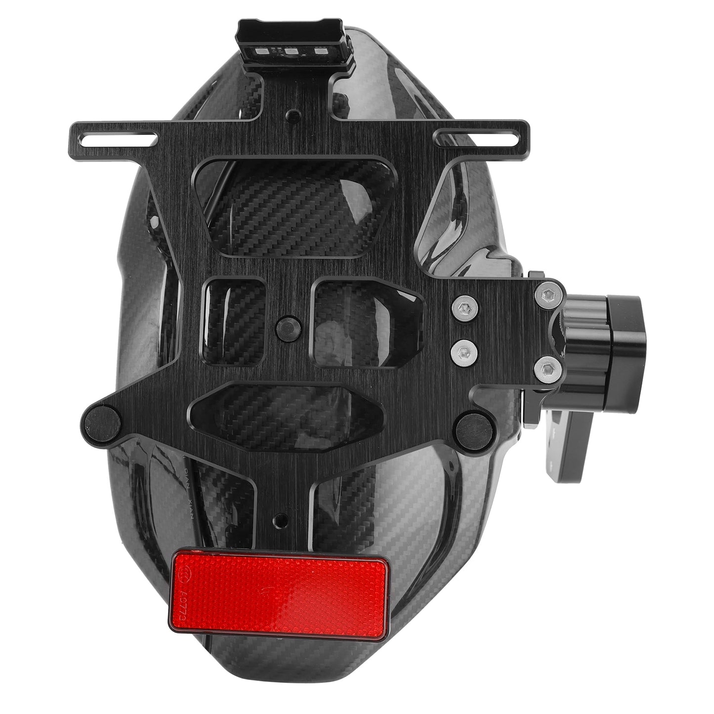 Supporto parafango posteriore in vera fibra di carbonio a LED per Honda CBR650R 2024-2025