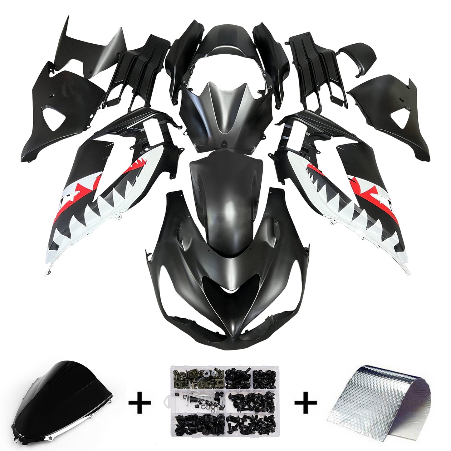 Kit carenatura iniezione adatto per Kawasaki ZX14R ZZR1400 2012-2025