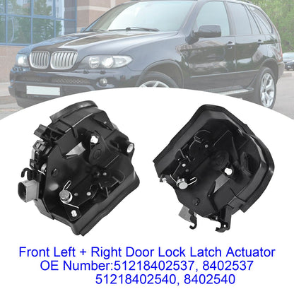 2004/04-2006/09 BMW X5 E53 4.8is 4799 ccm, 265 KW, 360 CV Coppia di attuatori per serratura porta anteriore 51218402537/540