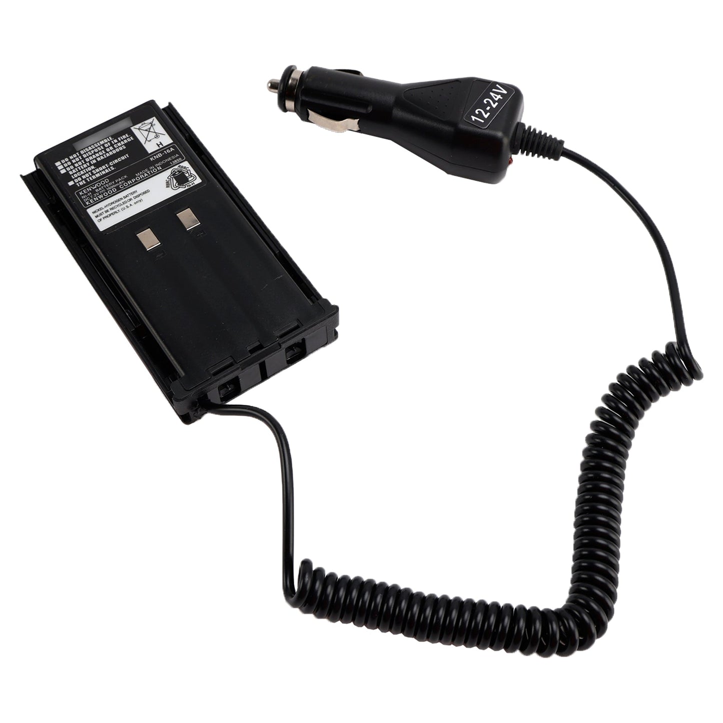Adattatore per l'eliminazione della batteria del caricabatteria per auto per TK-480 TK-385 TK-280 TK-290 TK-380