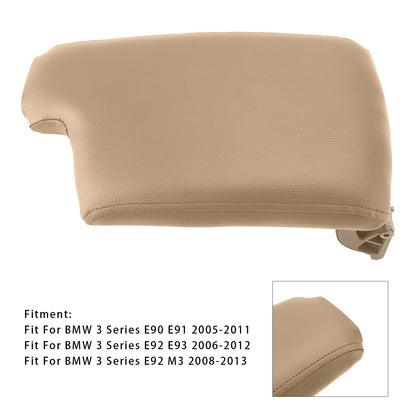 Coperchio della console centrale del bracciolo in pelle beige per BMW E90 E91 E92 E93 51169134486