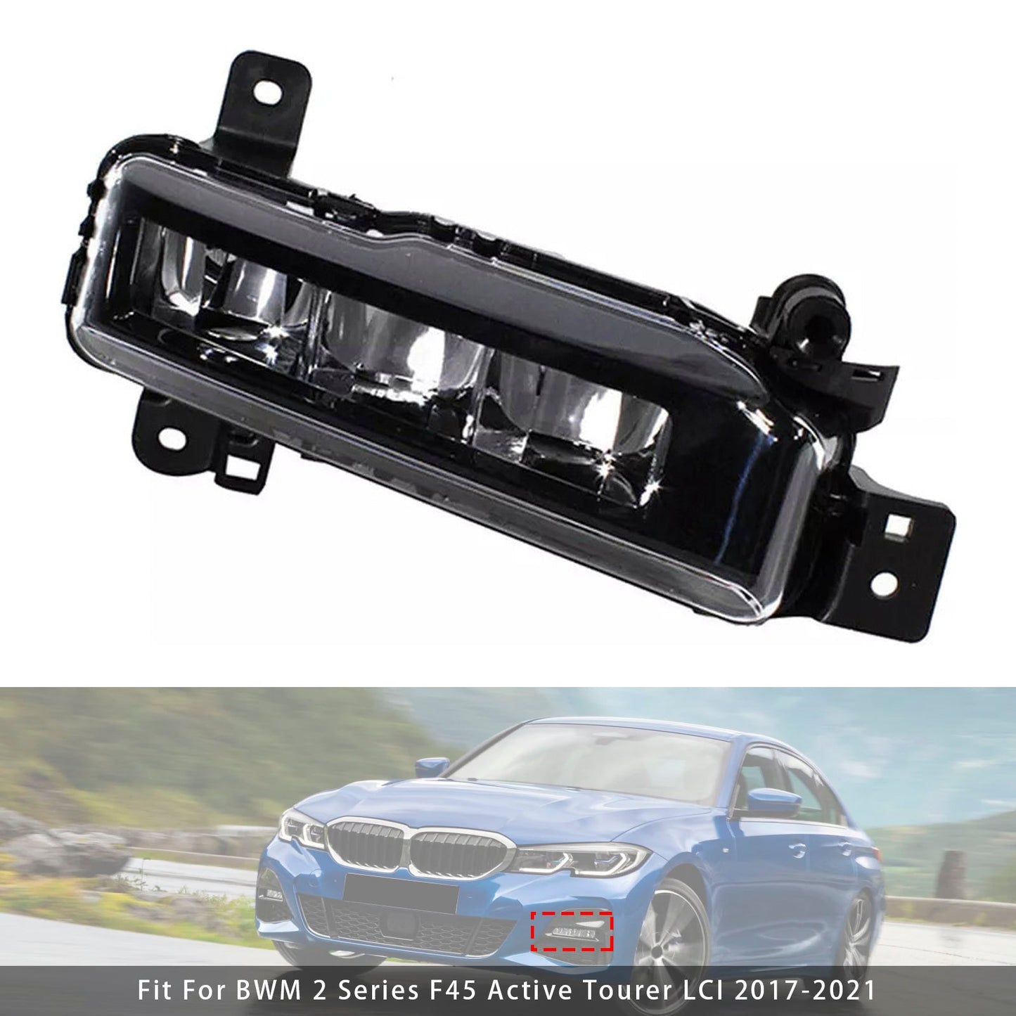 1 pz. Fendinebbia anteriore sinistro a LED per BMW G20 G21 X1 F48 LCI F45 F46 63178089525