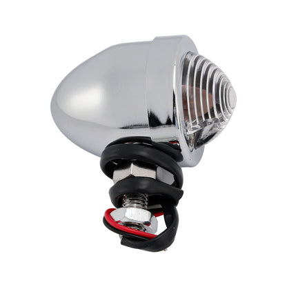 Faro fendinebbia cromato personalizzato per moto #D19 per Bobber Chopper da corsa