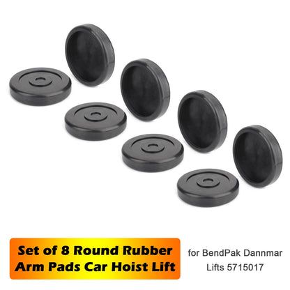 Set di 8 cuscinetti rotondi in gomma per bracci di sollevamento per auto BendPak Dannmar Lifts 5715017