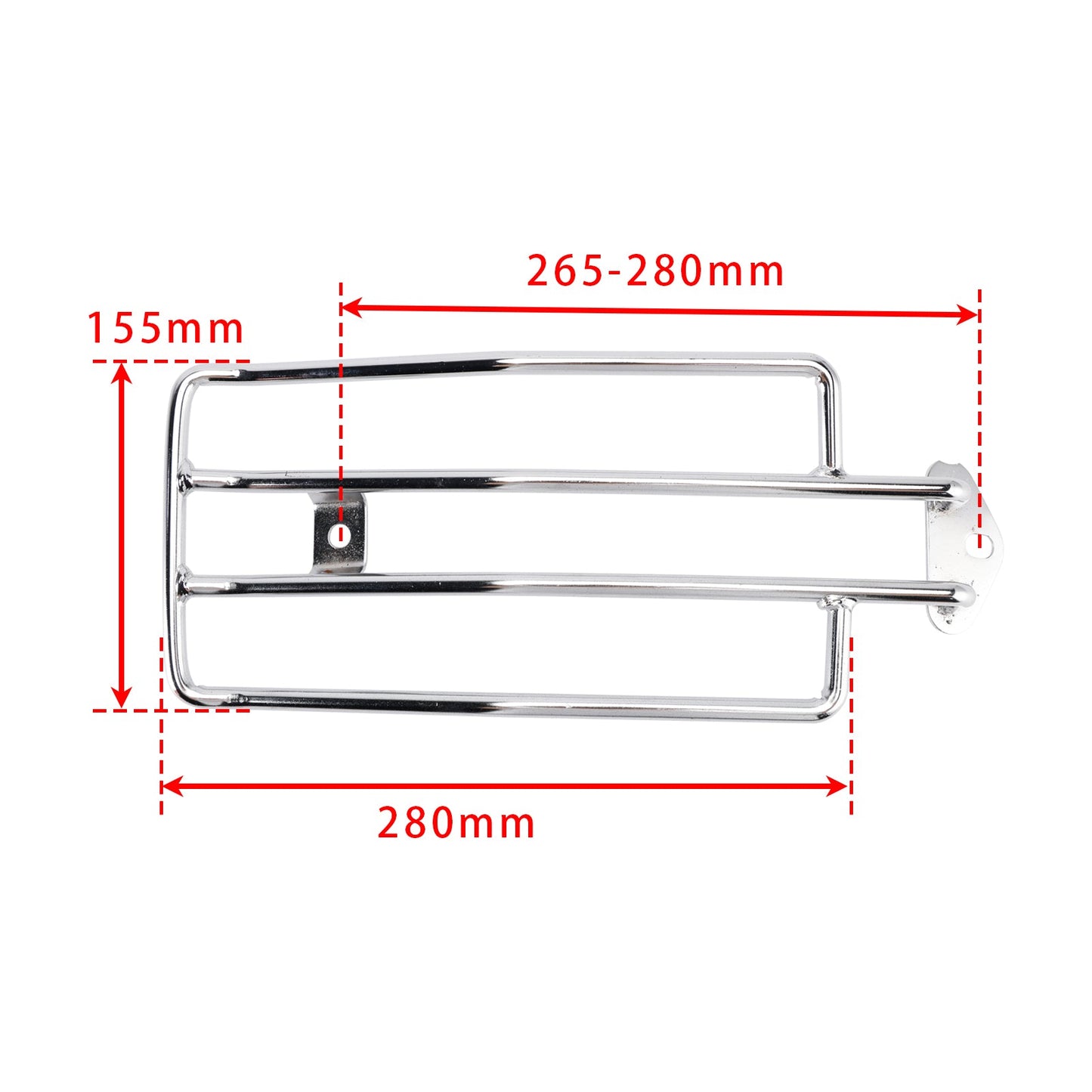 PORTAPACCHI POSTERIORE SOLORACK CROMATO PER SPORTSTER XL883 XL1200 1985-2003
