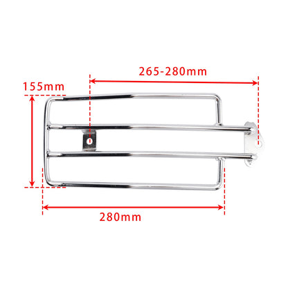 PORTAPACCHI POSTERIORE SOLORACK CROMATO PER SPORTSTER XL883 XL1200 1985-2003