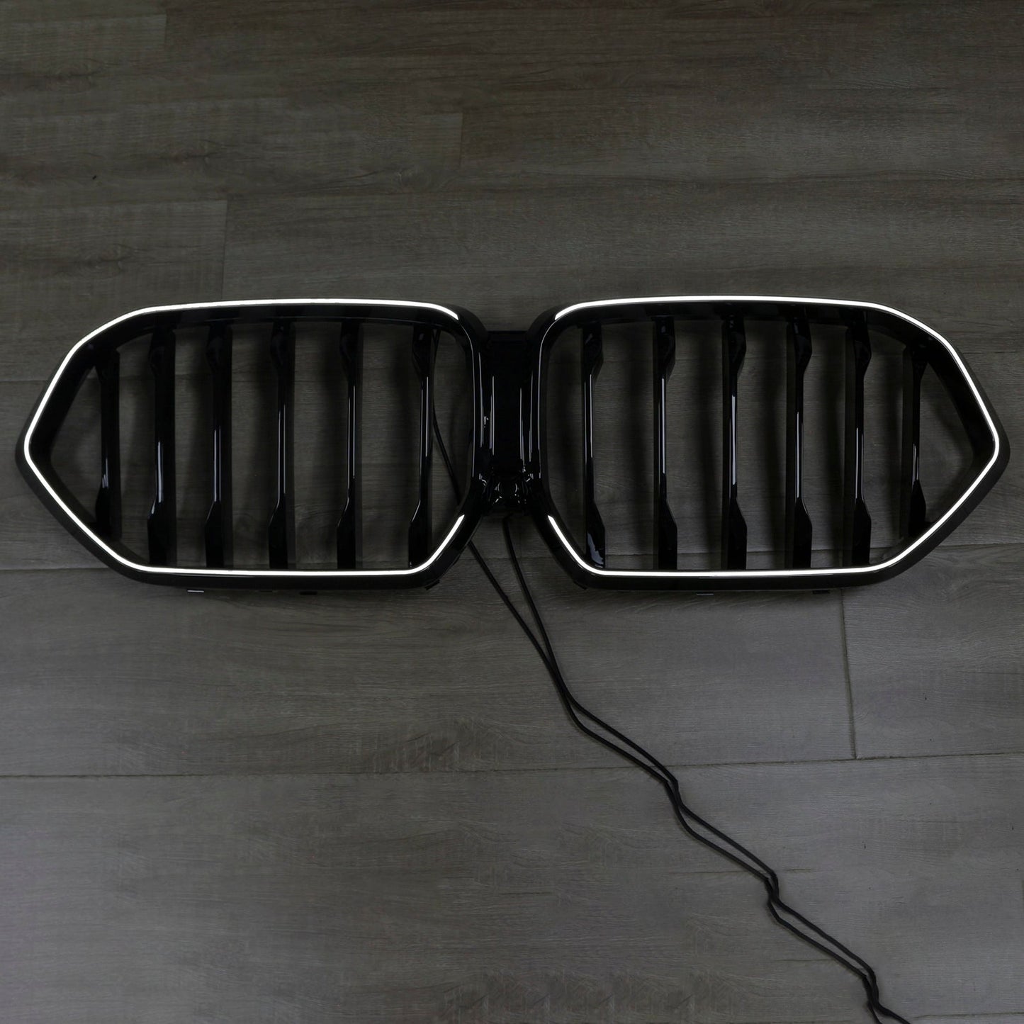 Griglia paraurti anteriore nera BMW X6 G06 M60i 2023-2025 con foro per telecamera