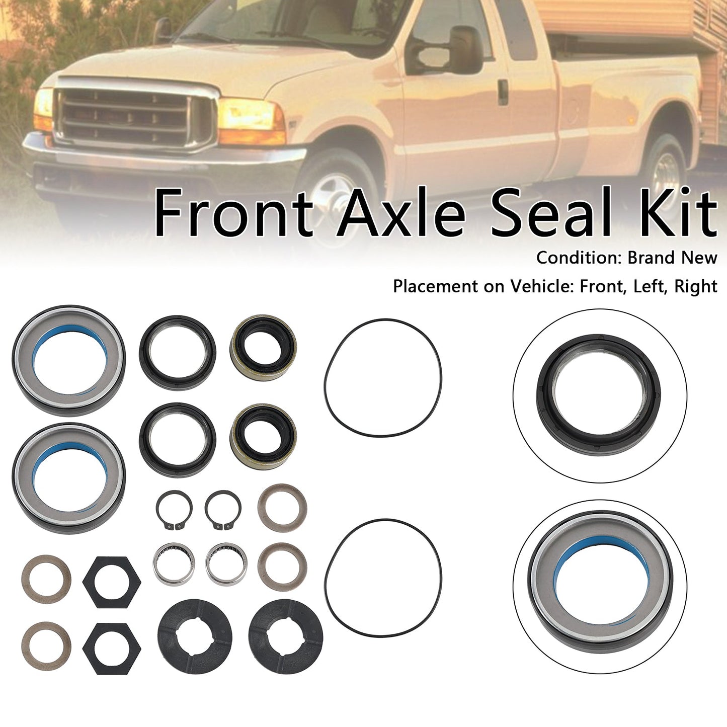 Kit guarnizione assale anteriore e rondella reggispinta per Ford Excursion F250 F350 1998-2004