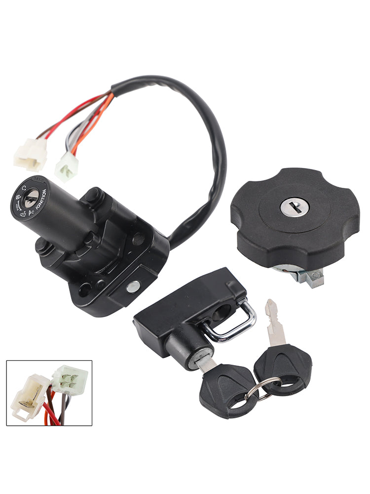 SET DI INTERRUTTORE DI ACCENSIONE, TAPPO SERBATOIO CARBURANTE E BLOCCAGGIO CASCO PER YAMAHA XT600E XT500E 1996-2002