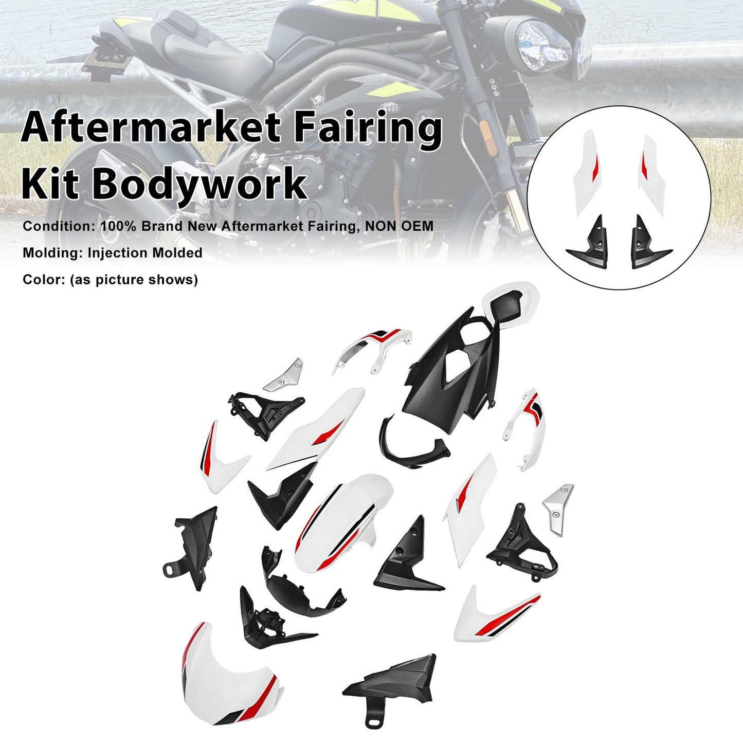 Kit di carene iniettabili per Street Triple 765 R/RS 2020-2022