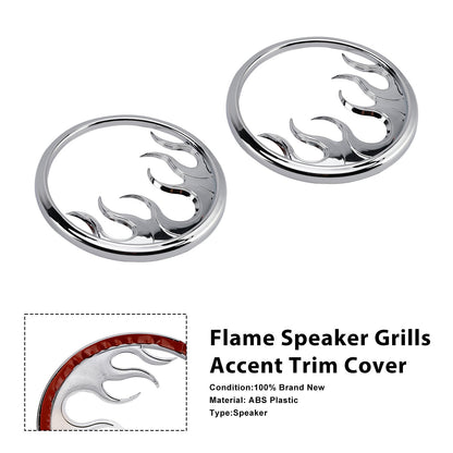Griglie per altoparlanti Flame Accent Trim Cover per Touring Electra Glide Ultra Classic