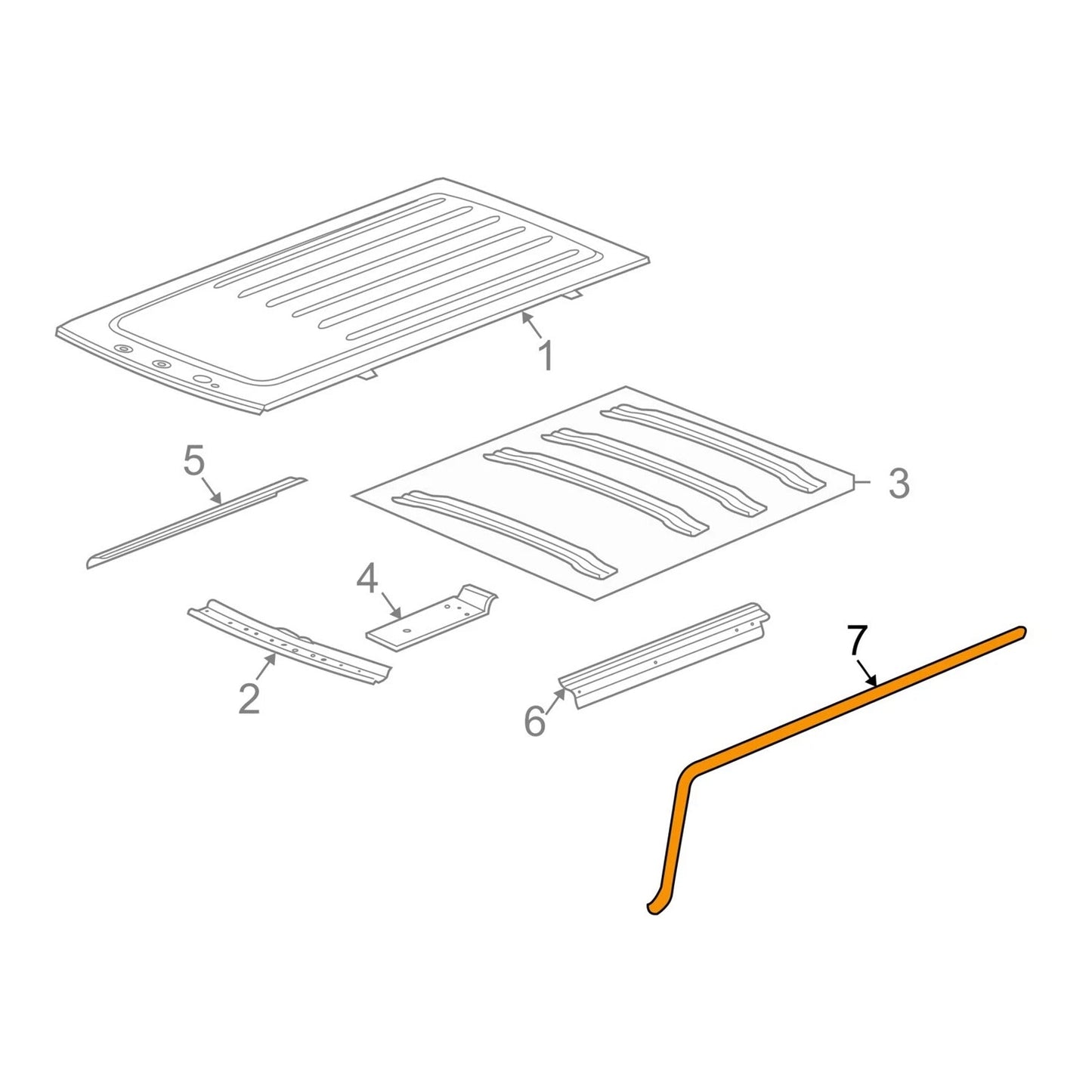 Guarnizione porta sinistra+destra Hummer H2 2003-2009 25868657 25868658
