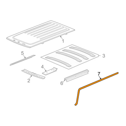 Guarnizione porta sinistra+destra Hummer H2 2003-2009 25868657 25868658