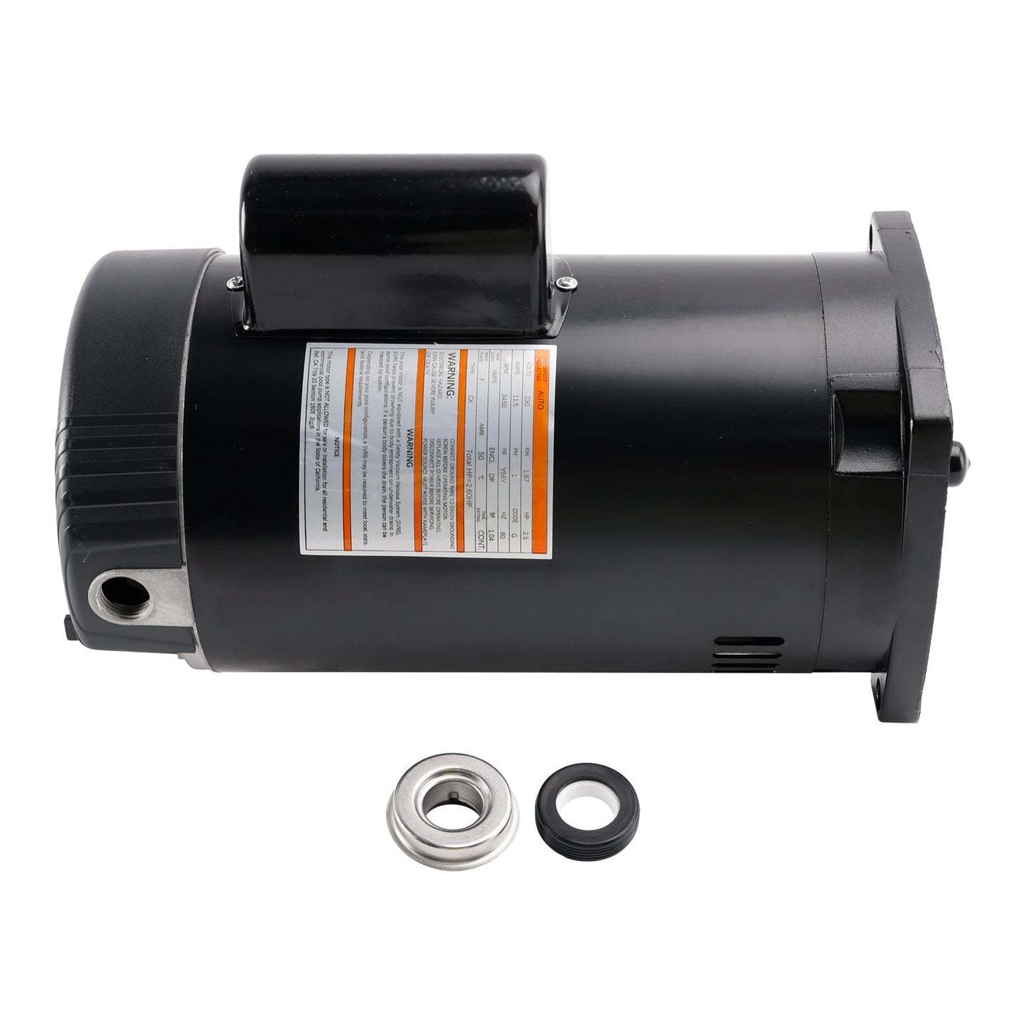Motore per pompa da piscina B2840 B840 2,5 CV 230 V, telaio 56Y, flangia quadrata