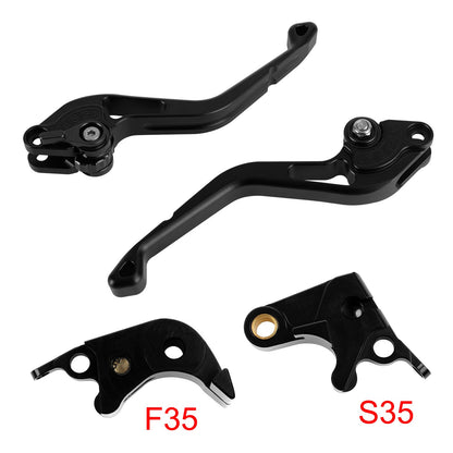 Nuova leva freno e frizione corta compatibile con Suzuki GSXR600 06-10 e GSXR1000 05-06, colore nero.