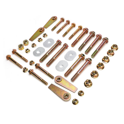 1997-2006 Per Jeep Wrangler TJ Braccio di controllo anteriore e posteriore con eliminazione del bullone della camma e dadi a bandiera