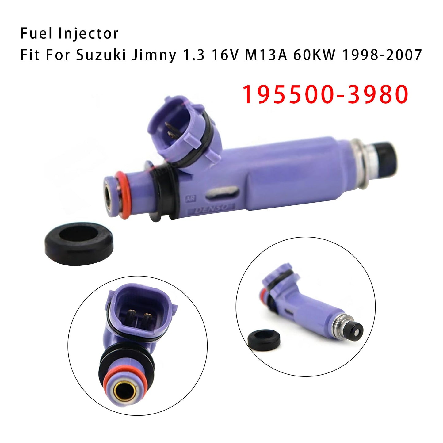 Iniettore di carburante Suzuki Jimny 1.3 16V M13A 1 pezzo 195500-3980 1998-2007