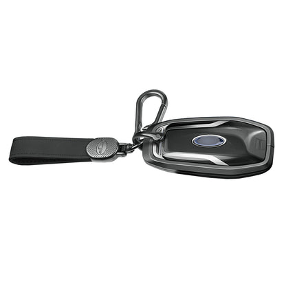 Custodia per chiave auto in TPU nero in lega di alluminio con fibbia per Ford