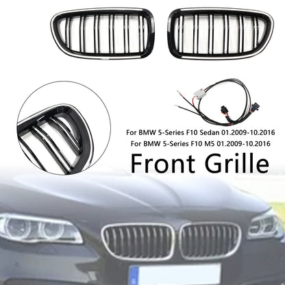 11.2009-02.2017 BMW Serie 5 F11 Touring Griglia paraurti a rene Griglia Nero lucido 51137203203 51137203204