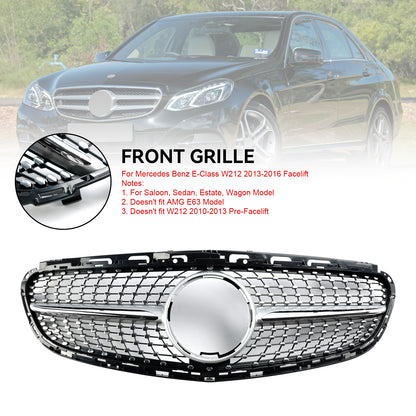 Per Mercedes Classe E W212 2013-2016 Facelift Diamond Griglia per paraurti anteriore