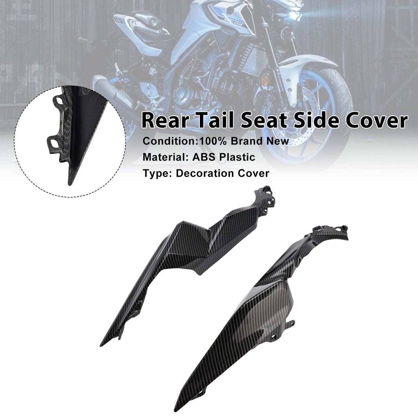 Carenatura laterale del codino posteriore Yamaha YZF-R3 R25 MT-03 2025-2026